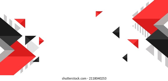 Red and black abstract banner background premium vector