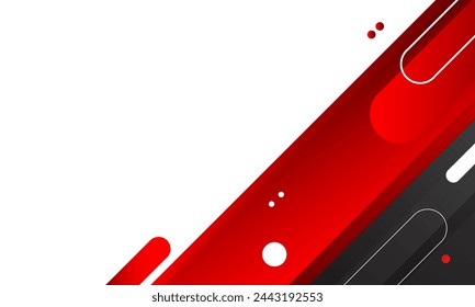 Red black abstract banner background. Eps10 vector