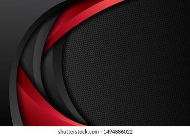 Red and  black abstract corporate background with dots element decoration. modern design concept. vector illustration eps 10.