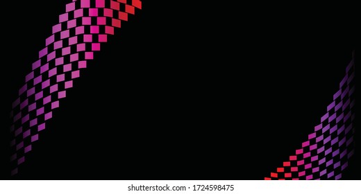 fondo digital abstracto rojo y negro. Vector