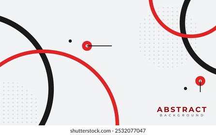 Ilustración vectorial de fondo geométrico abstracto rojo y negro