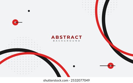 Ilustración vectorial de fondo geométrico abstracto rojo y negro