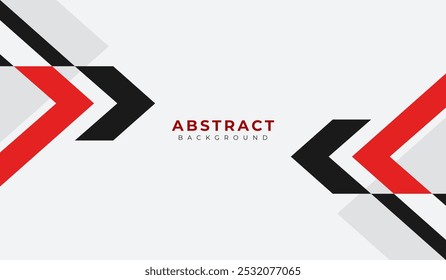 Ilustración vectorial de fondo geométrico abstracto rojo y negro