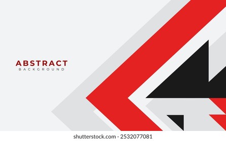 Ilustración vectorial de fondo geométrico abstracto rojo y negro