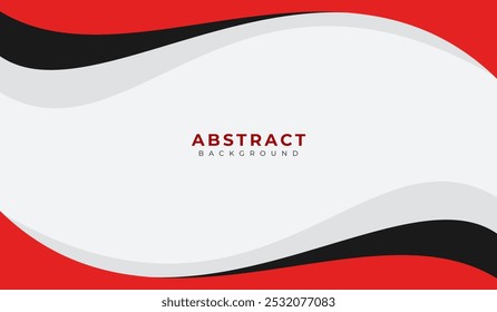 Ilustración vectorial de fondo geométrico abstracto rojo y negro