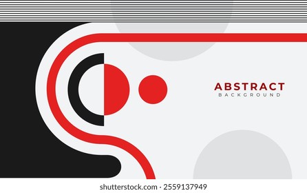 Red and black abstract geometric background vector illustration