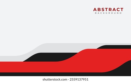 Red and black abstract geometric background vector illustration