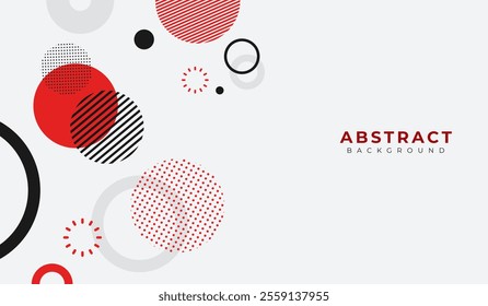 Red and black abstract geometric background vector illustration
