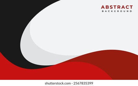 Red and black abstract geometric background vector illustration