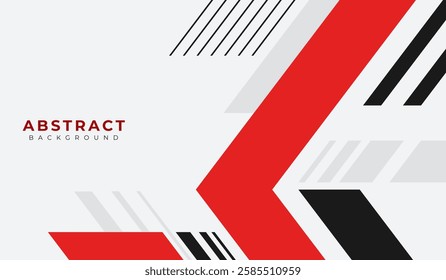 Red and black abstract geometric background vector illustration