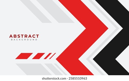 Red and black abstract geometric background vector illustration