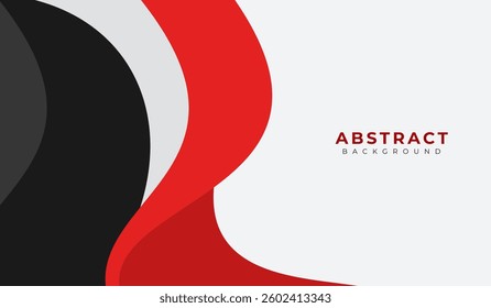 Red and black abstract geometric background vector illustration