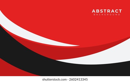 Red and black abstract geometric background vector illustration