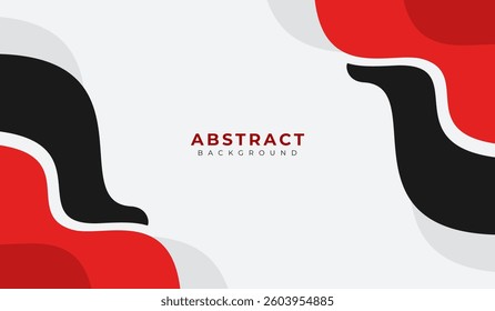 Red and black abstract geometric background vector illustration