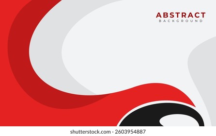 Red and black abstract geometric background vector illustration