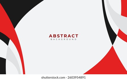 Red and black abstract geometric background vector illustration