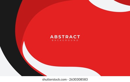 Ilustración vectorial de fondo geométrico abstracto rojo y negro