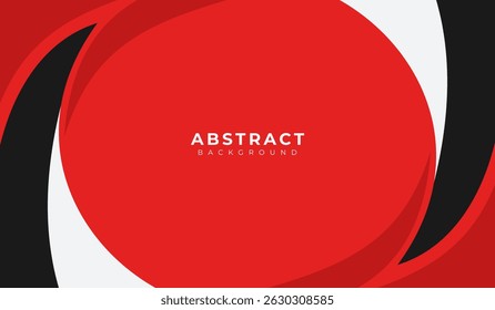 Ilustración vectorial de fondo geométrico abstracto rojo y negro