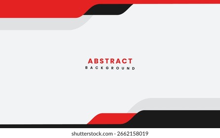 Ilustración vectorial de fondo geométrico abstracto rojo y negro