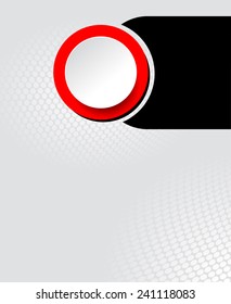 Red and black. Abstract gray halftone background vector