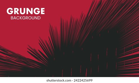 Red and Black Abstract Grunge Background