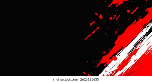Abstrakter roter und schwarzer farbiger Texturhintergrund.