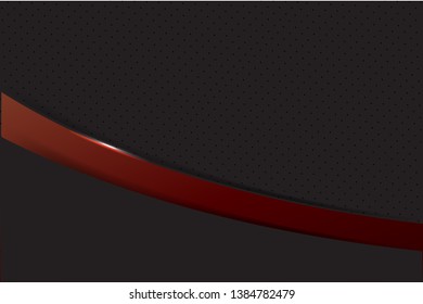 Red and black Abstract material frame layout modern tech with layer design template background