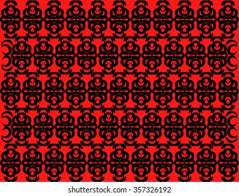 A red and black abstract pattern