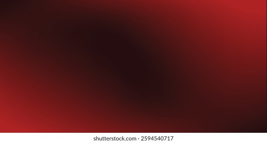 Red and black abstract smooth gradation background with grainy noise