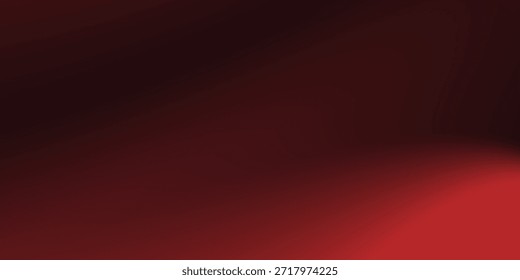 Fundo de gradação suave abstrato vermelho e preto com ruído granulado. vetor moderno.