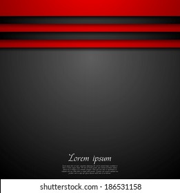 Red and black abstract vector background