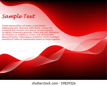 A red and black abstract vector background,business card or brochure cover with room for text