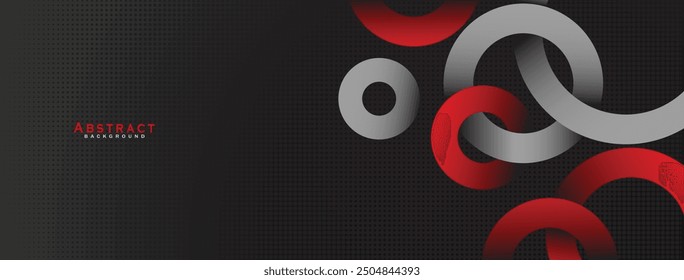 Rot schwarz abstrakte wellenförmige Präsentation Hintergrund. Vektorgrafik-Design für Geschäftspräsentation, Banner, Cover, Web, Flyer, Karte, Poster, Spiel, Textur, Folie, Magazin und PowerPoint