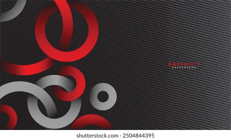 Fondo ondulado abstracto negro rojo de la presentación. Diseño de Ilustración vectorial para presentación de negocios, Anuncio, portada, Web, volante, tarjeta, póster, juego, textura, diapositiva, revista y PowerPoint