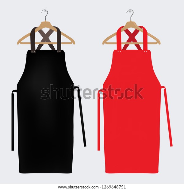 Download Red Black Aprons Apron Mockup Clean Stock Vector Royalty Free 1269648751