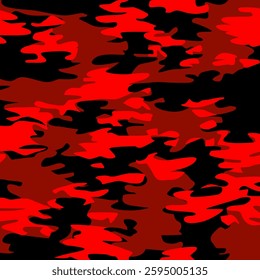 red black army camo pattern background