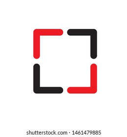 Red and Black Arrow Logo Vector