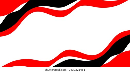 Red And Black Background. Abstract Banner. Vector Illustration. Wallpaper. Backdrop