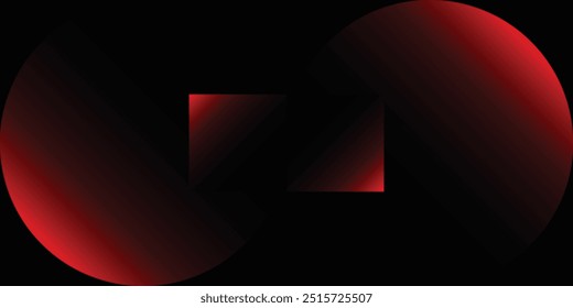 Red and black background. Abstract circle gradient, luxurious colors. Useful for backgrounds, presentations, mailer, templates