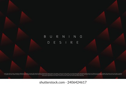 Red and black background. Abstract triangle gradient backdrop of rich and luxurious colors. Useful for backgrounds, presentations, mailer, templates etc