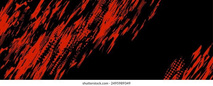 a red and black background with grunge texture