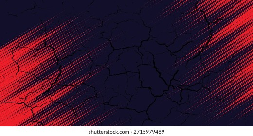 rojo pincel negro Patrón de envoltura de pegatinas de coche Anuncio abstracto líneas deportivas negro naranja combinación de color pincel grunge patrón moderno racing motorsport diseño de Vector. eps 10