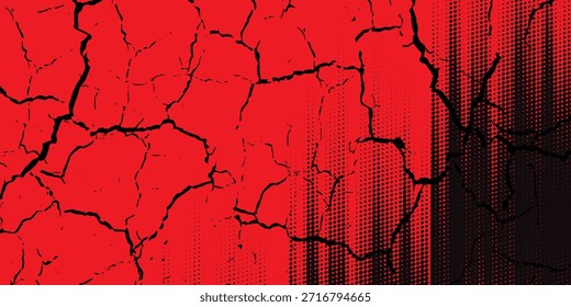 vermelho e preto escova envoltório carro adesivo padrão abstrato banner esportivo linhas vermelho e preto combinação de cor grunge escova padrão automobilista design, Eps 10.