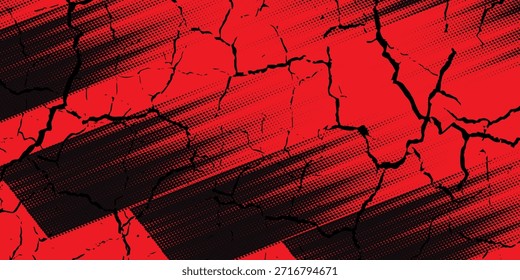 red and black brush wrap car sticker pattern abstract banner sporty lines red and black color combination grunge brush pattern racing motorsport design.