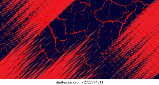red and black brush wrap car sticker pattern abstract banner sporty lines red and black color combination grunge brush pattern racing motorsport vector design.