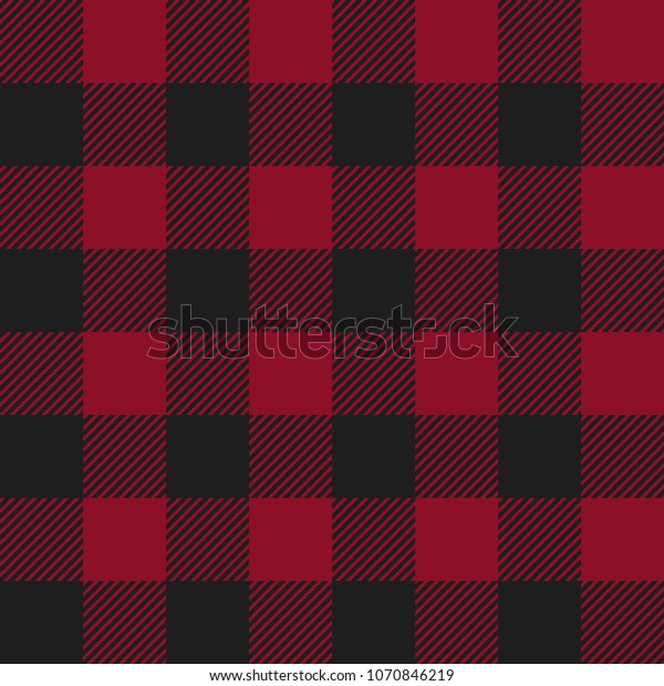 Red and\
Black Buffalo Check Plaid Seamless\
Pattern