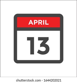 Red and black calendar icon w day of month