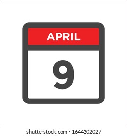 Red and black calendar icon w day of month