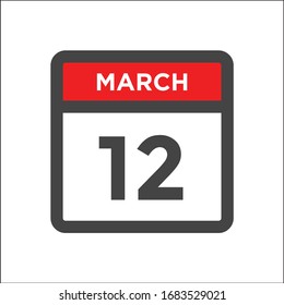 Red and black calendar icon w day of month