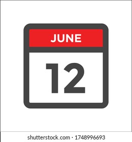 Red and black calendar icon w day of month